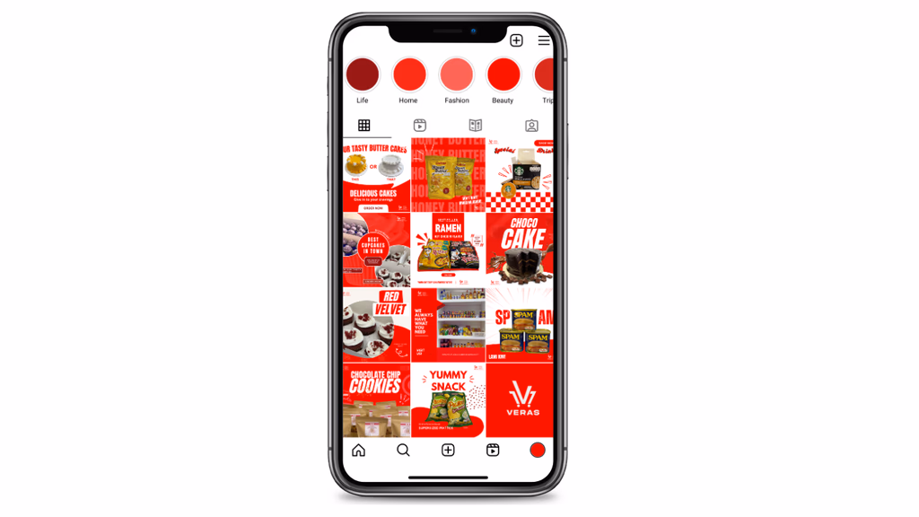 Vera's Creatives project — Instagram content